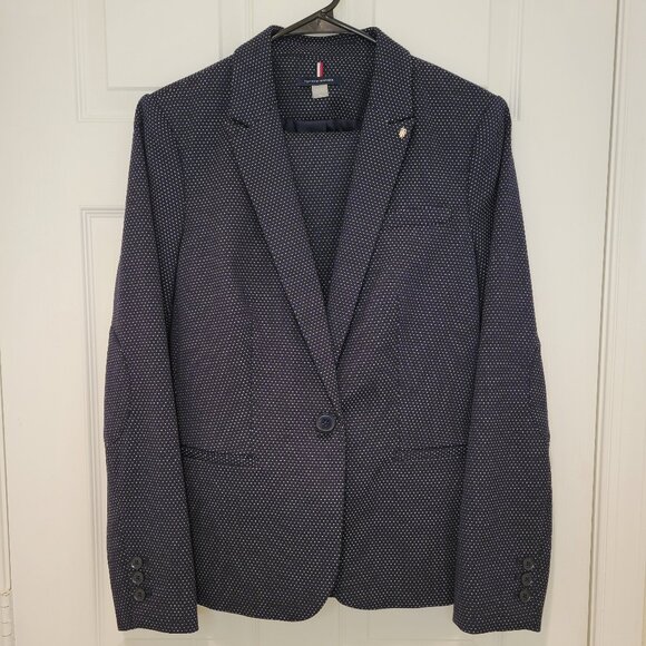 Tommy Hilfiger Jackets & Blazers - TOMMY HILFIGER SUIT Fitted Single-breasted Blazer w/ Matching Pants Sz 10